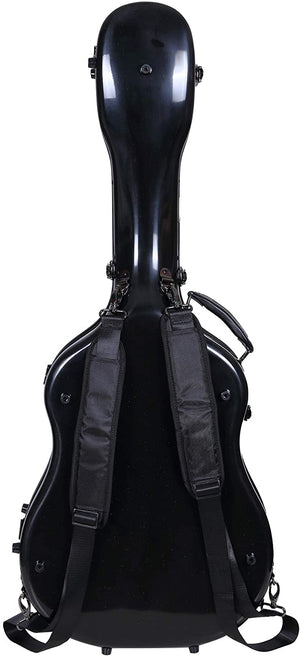 Crossrock Fiberglass Guitar Case - Dreadnought (CRF2021DBK)